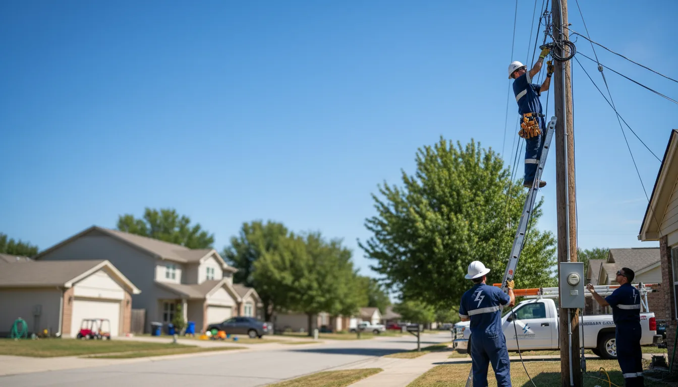 Residential electrician providing installation services in Assaria, KS